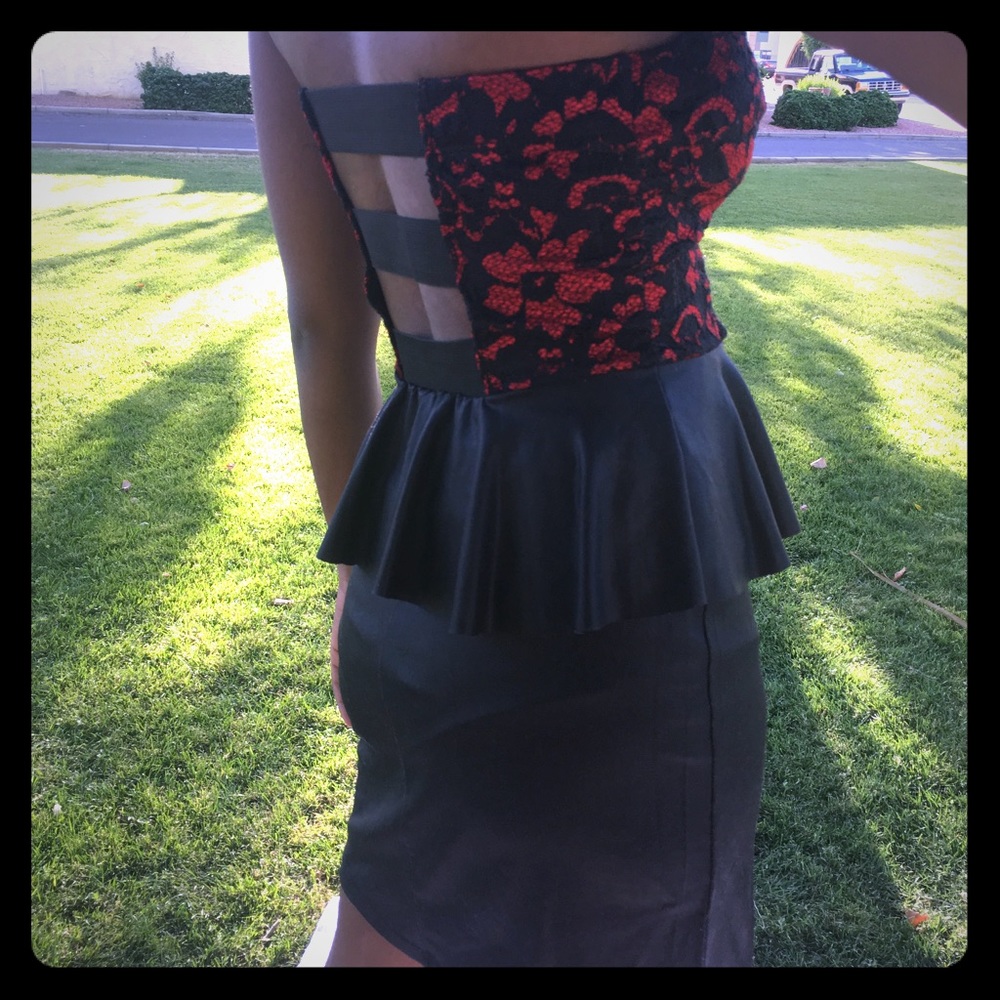 January 7 strapped back dress